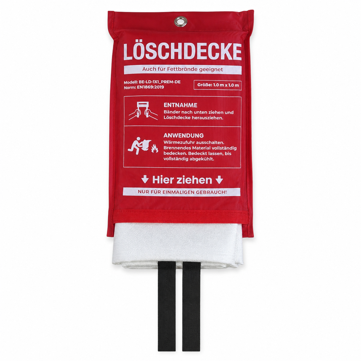 Schneller Schutz bei Fettbrand, Grillbrand, Autobrand, Brand | Löschdecke Brandengel