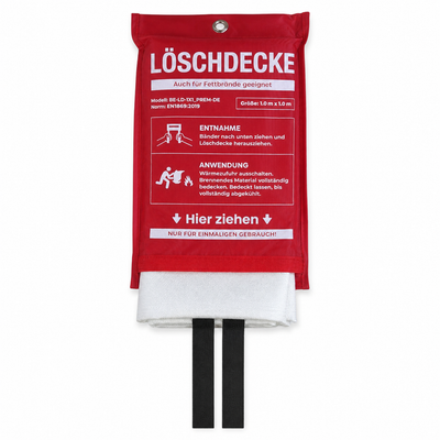 Schneller Schutz bei Fettbrand, Grillbrand, Autobrand, Brand | Löschdecke Brandengel