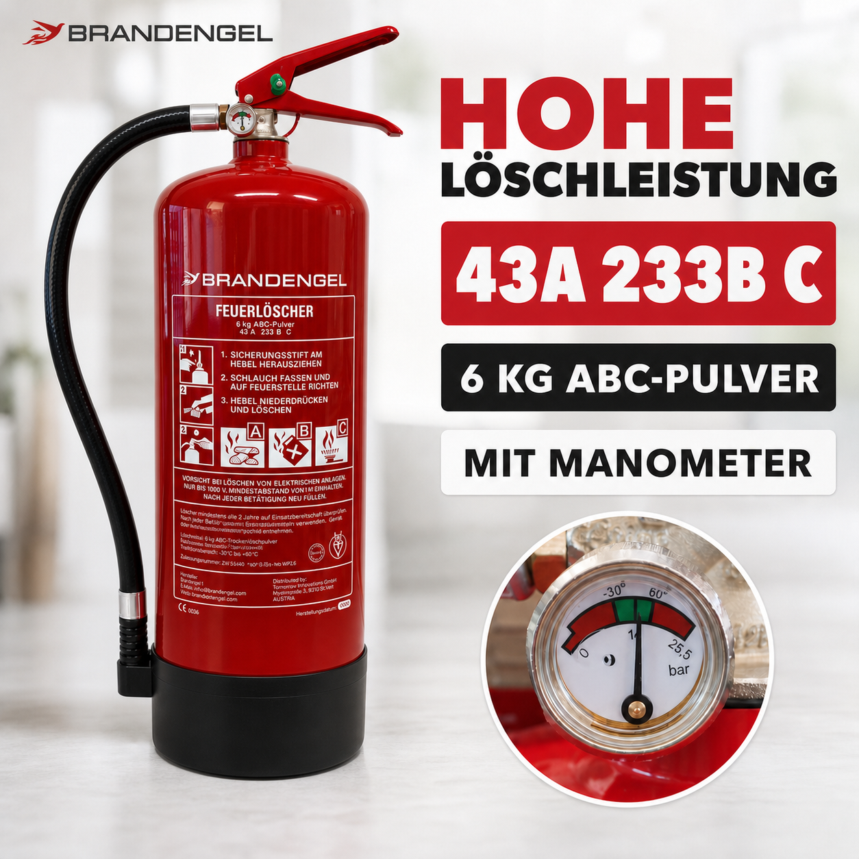 Premium Feuerlöscher mit hoher Löschleistung