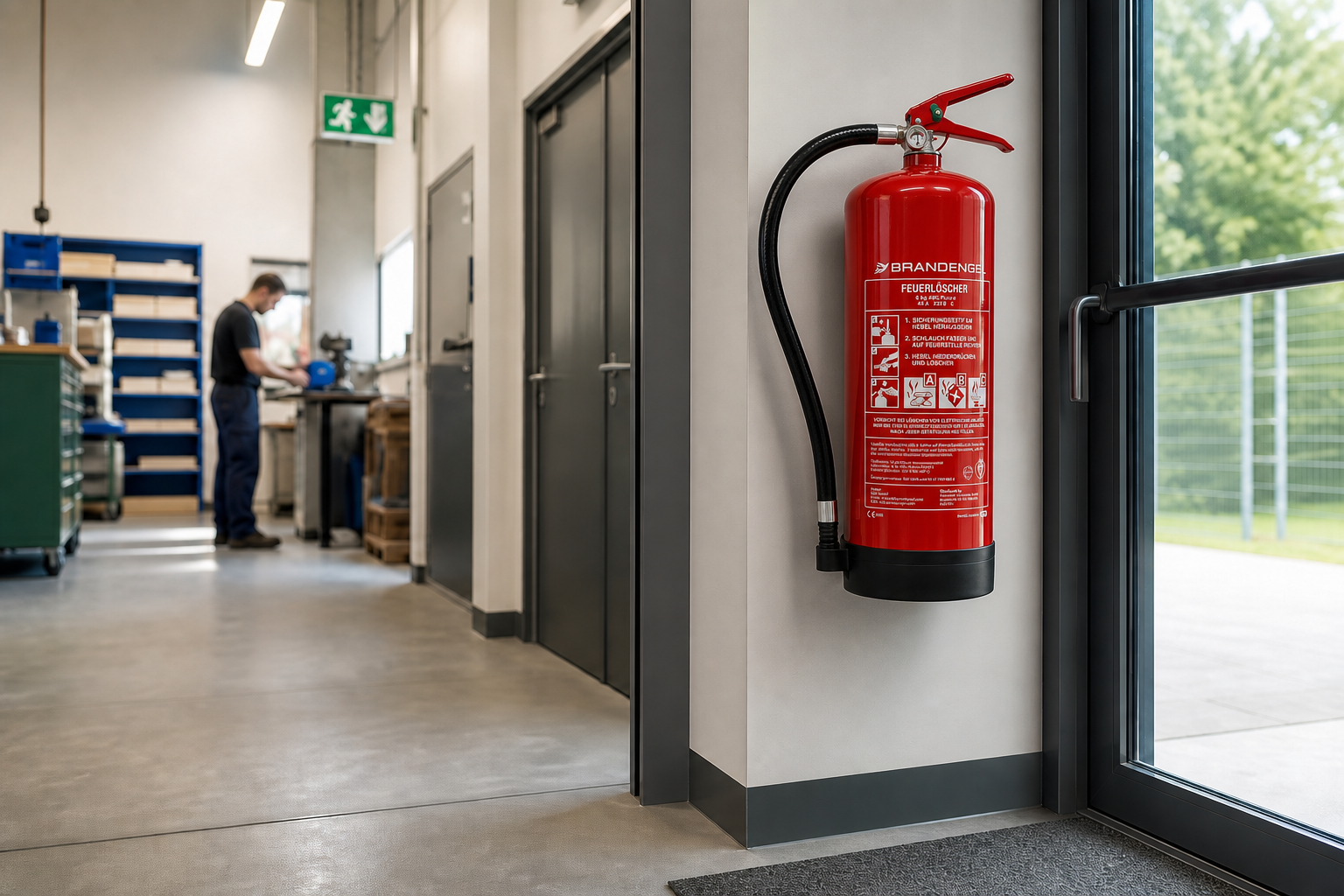 Feuerlöscher für Ihren Betrieb - Lager, Produktion, Büro, Gewerbe, Keller, Garage, Mechanik, Werkstatt