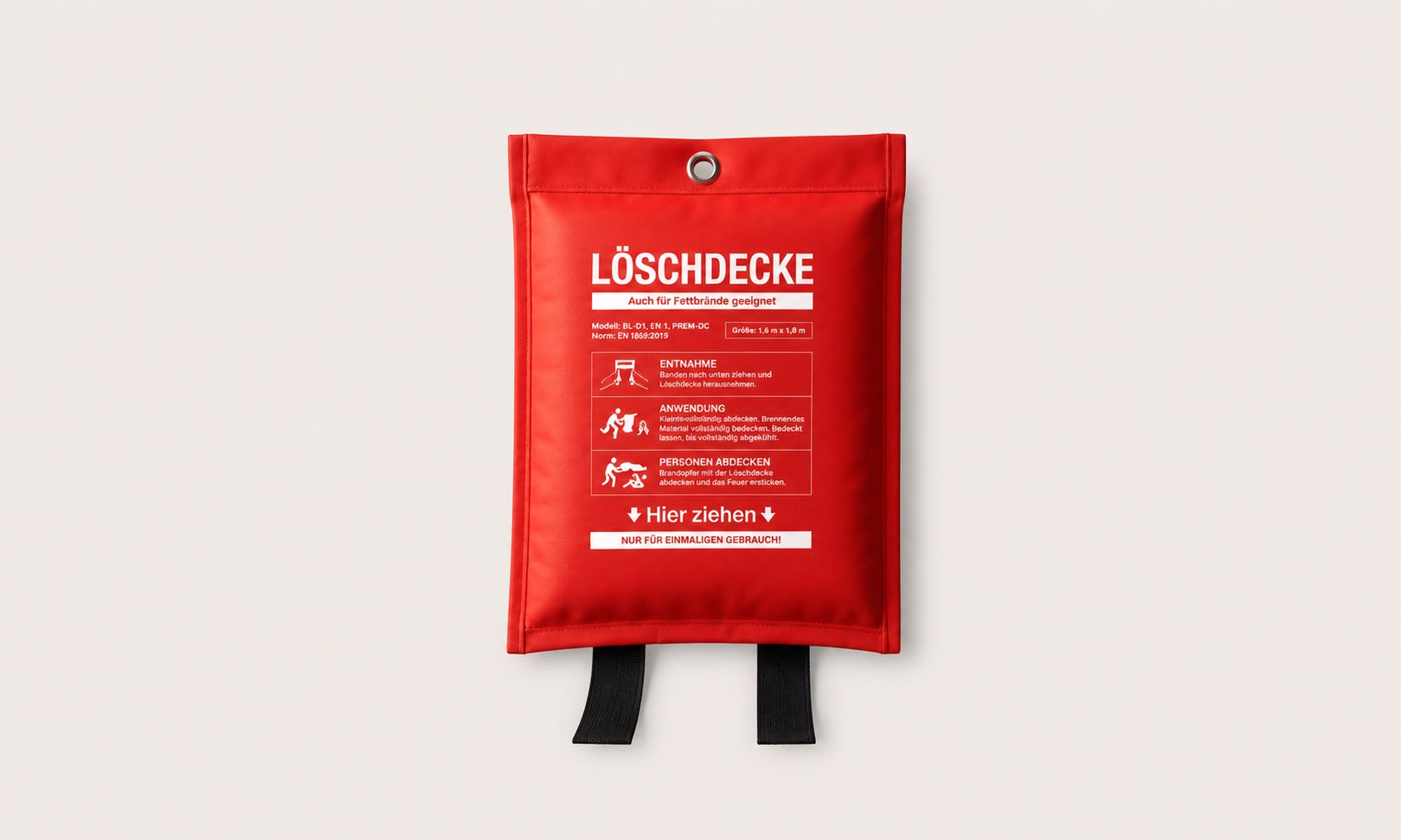 Brandengel Löschdecke für Betrieb und Privat Fettbrand löschen Küchenbrand löschen