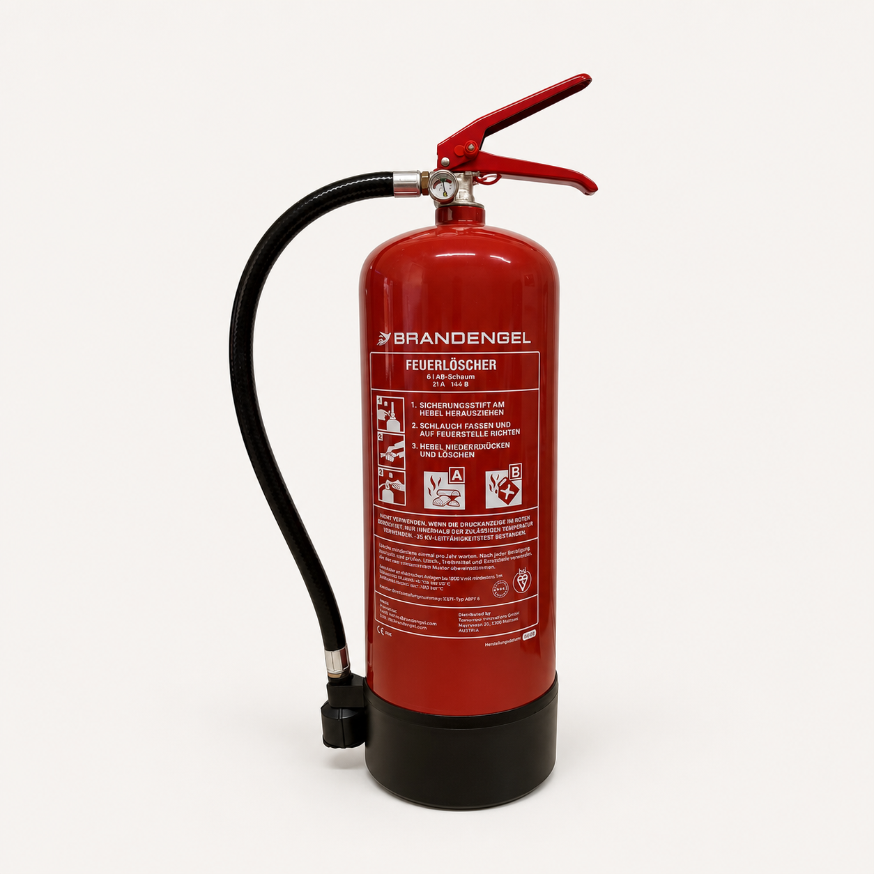 Schaum Feuerlöscher Brandengel Brandklasse AB